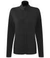 PR842 Premier Ladies Recyclight® Ultra Full Zip Micro Fleece Black colour image